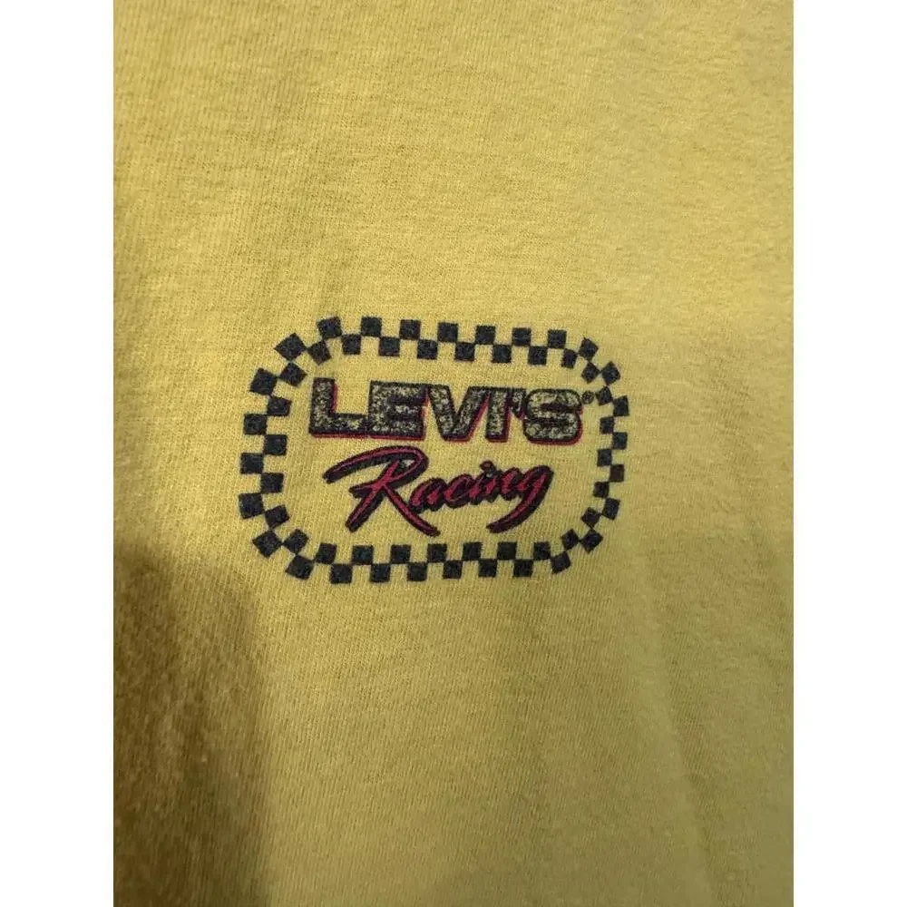 Levi's Racing Yellow Relaxed Fit Cotton T-Shirt‎ Size Small